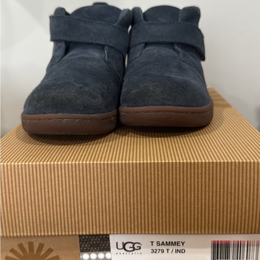UGG Kids T Sammey Boots - Dark Blue and Brown